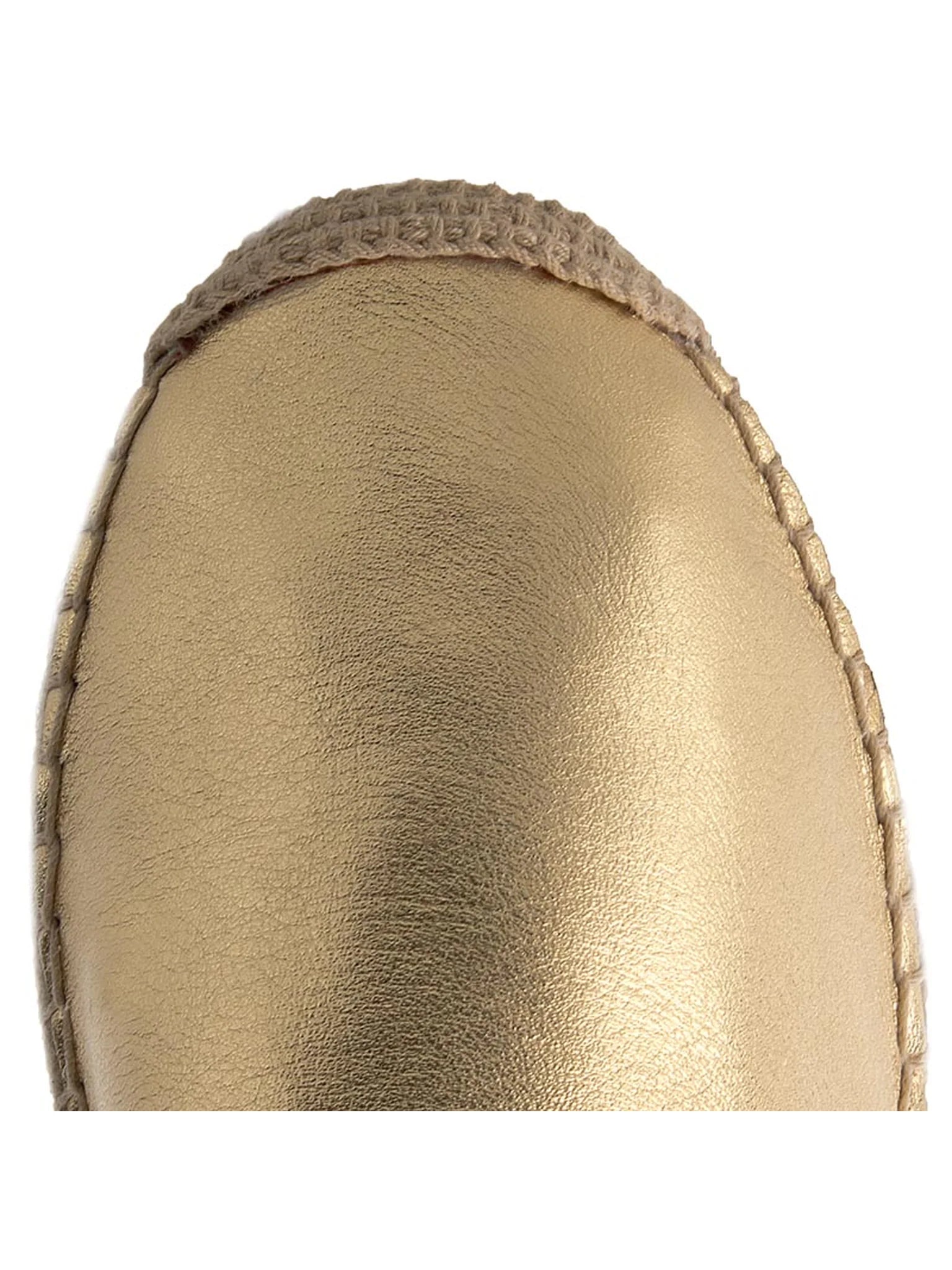 Marc O'Polo Women's genuine leather espadrilles, golden 