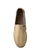 Marc O'Polo Women's genuine leather espadrilles, golden 