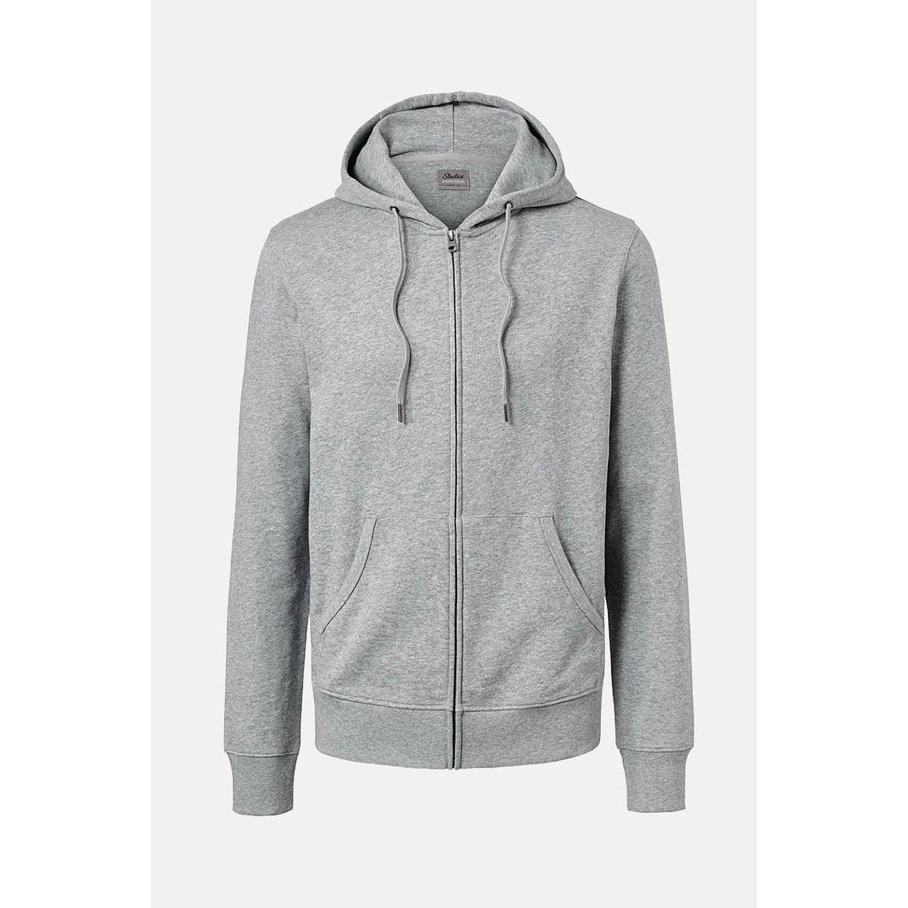 Класически мъжки суитчър с цип , сив, XL