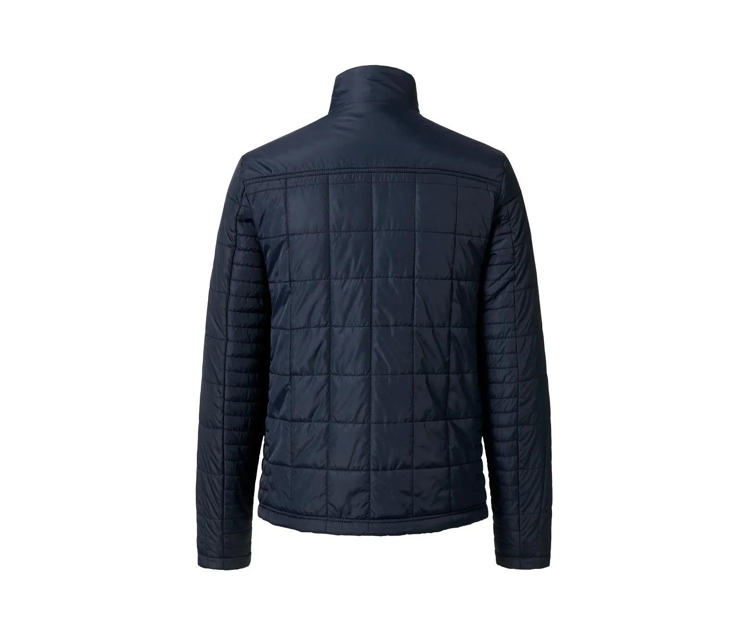 Men's waterproof quilted jacket, dark blue 