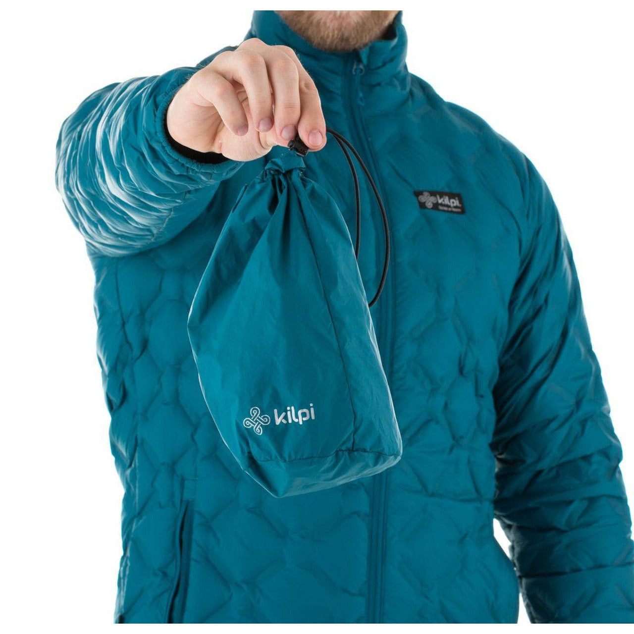 Мъжко спортно зимно яке с гъши пу?
 KILPI , синьо-зелено, 3XL