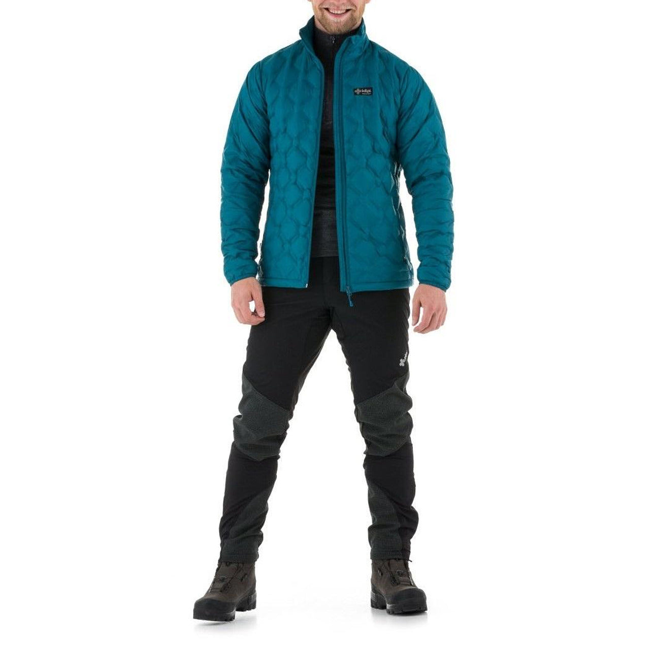Мъжко спортно зимно яке с гъши пу?
 KILPI , синьо-зелено, 3XL