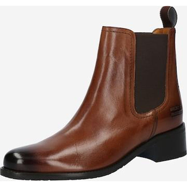 MELVIN &amp; HAMILTON Women's genuine leather Chelsea boots 'Kaya', cognac