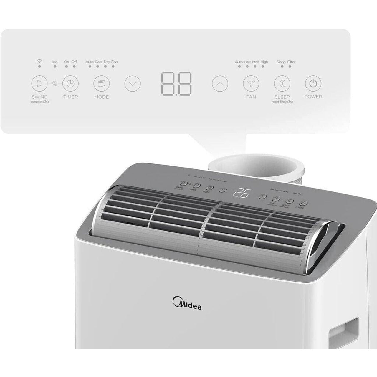 Мобилен климатик Midea Real Cool 35. 2 ГОДИНИ ГАРАНЦИЯ