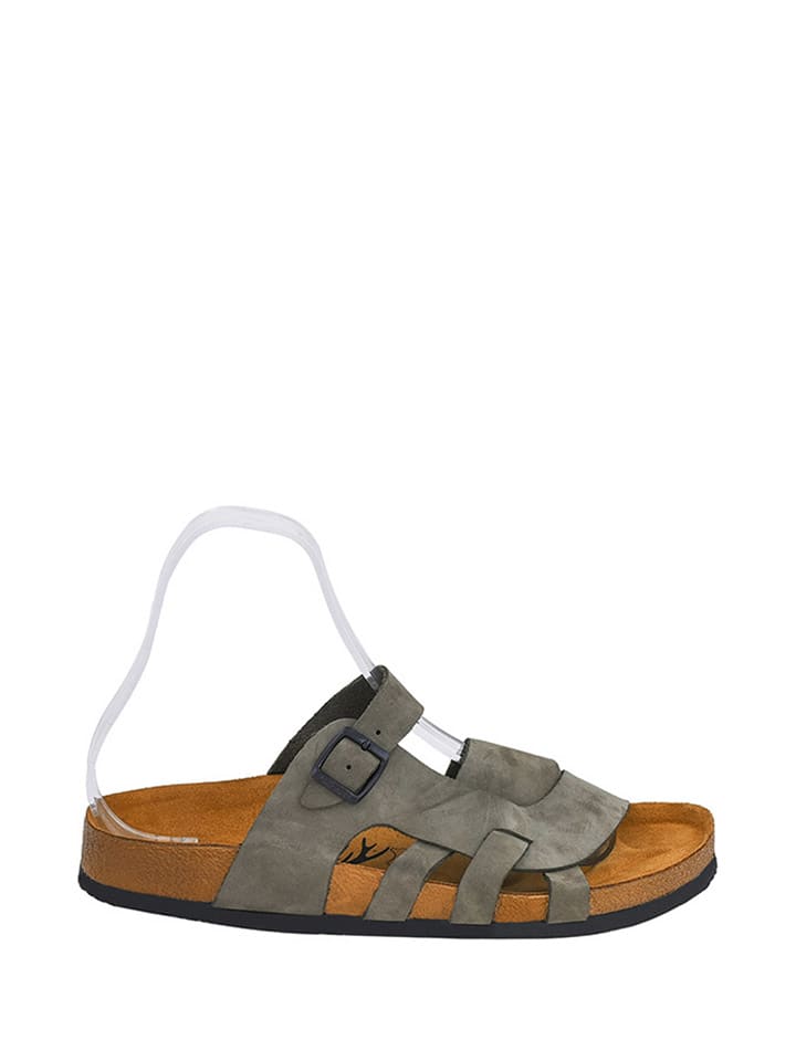 Women's genuine leather slippers Moosefield