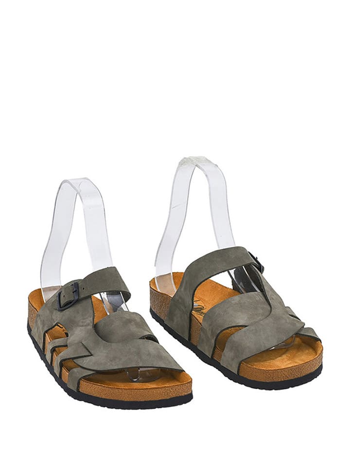 Women's genuine leather slippers Moosefield