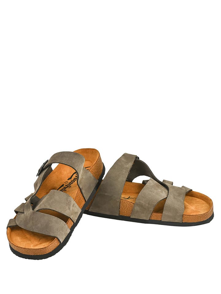 Women's genuine leather slippers Moosefield