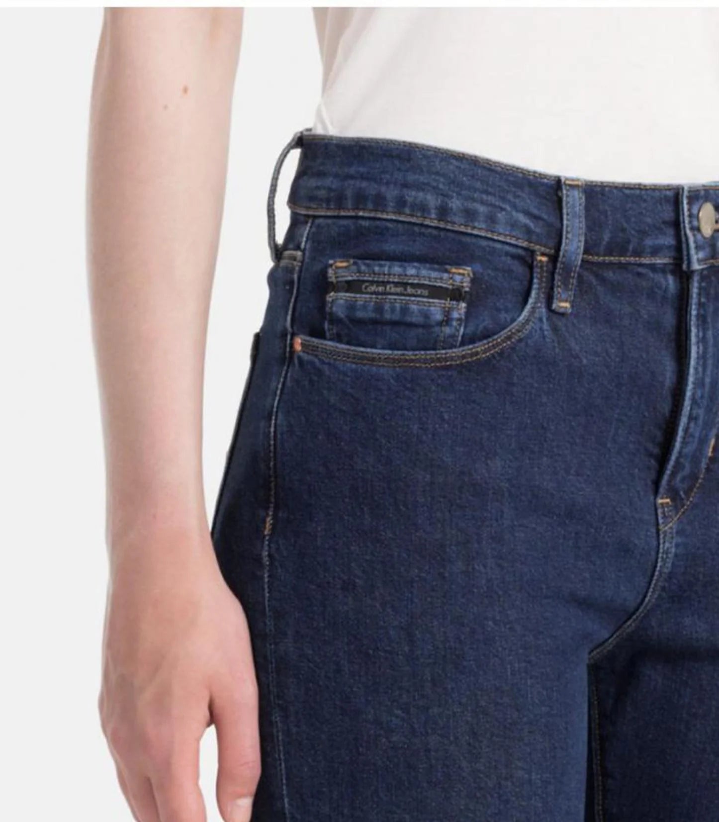 Детски дънки Calvin Klein – High Rise Dark Skinny Jeans