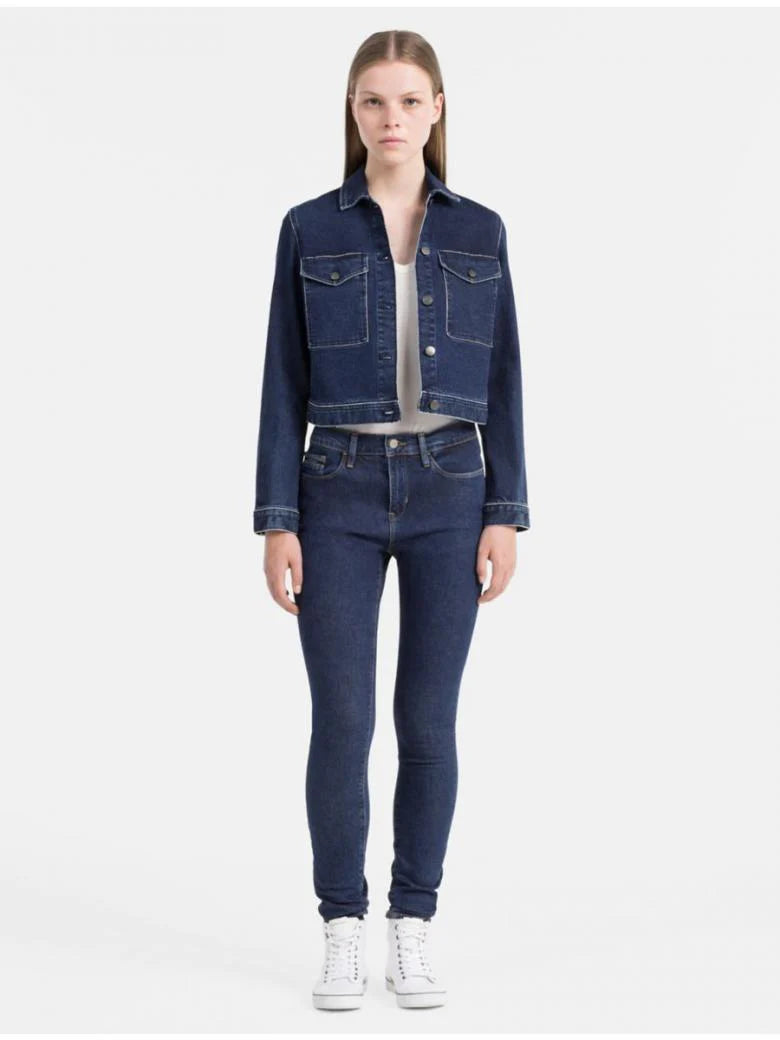 Детски дънки Calvin Klein – High Rise Dark Skinny Jeans