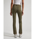 Women's cotton jeans PEPE JEANS, olive green 