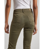 Women's cotton jeans PEPE JEANS, olive green 