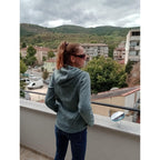Плетено поларено яке, ментово с отблясъци, S