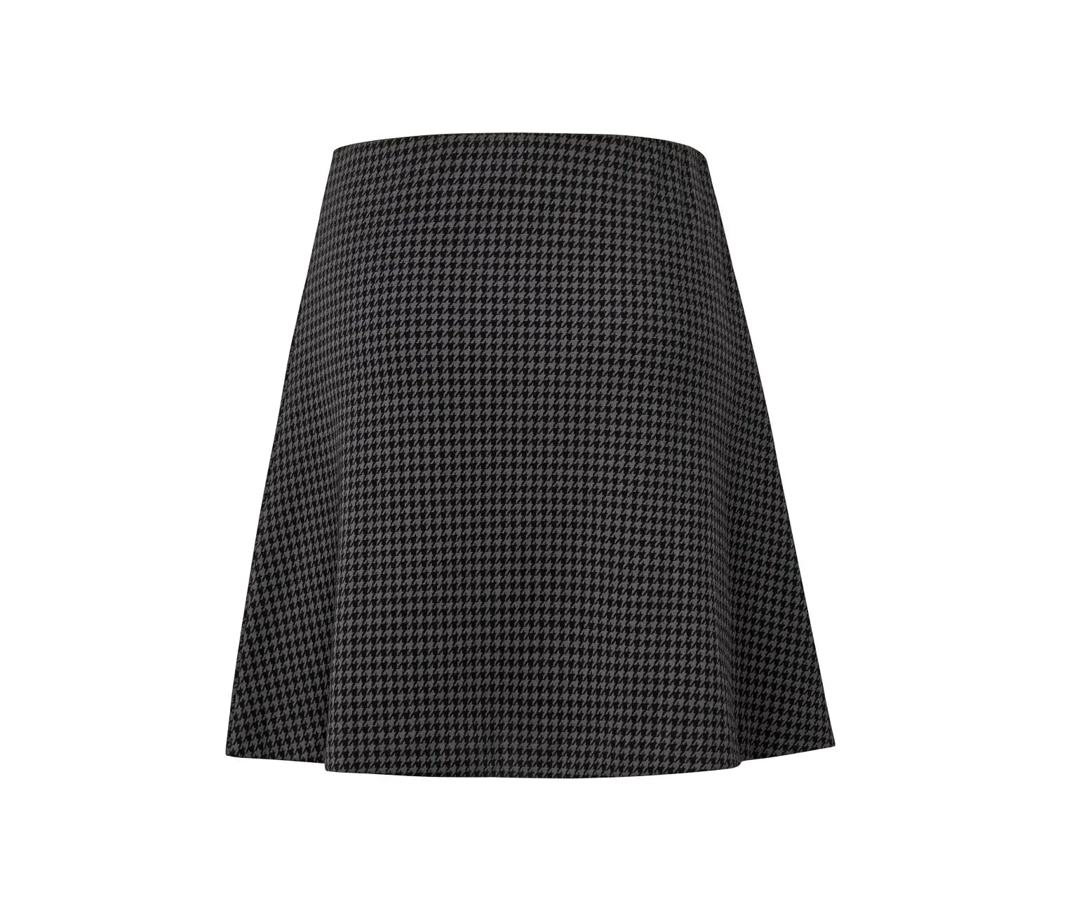 Пола от трико с копчета, черно-сива, М 40/42