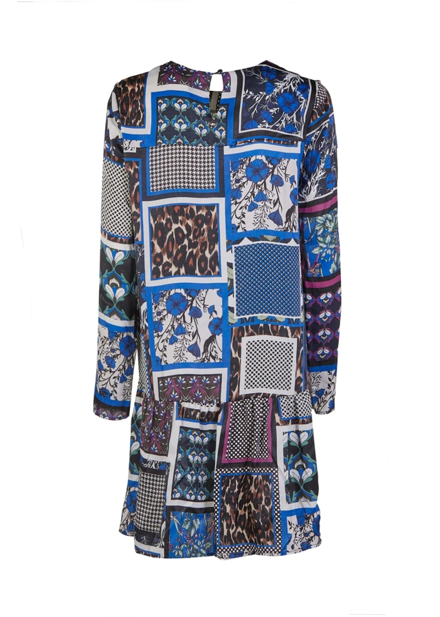Blugirl Folies Women's classic short dress, multi-colored print