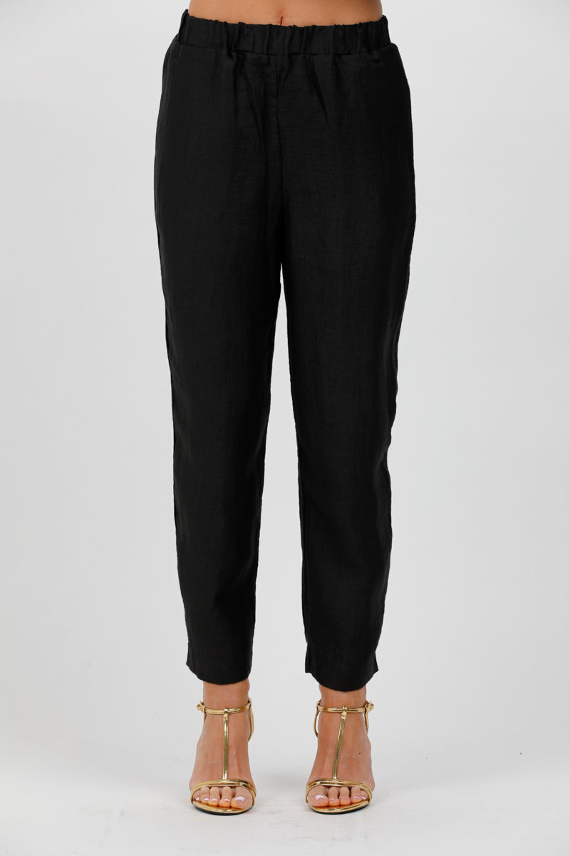 Women's trousers with elastic belt ALPHA STUDIO