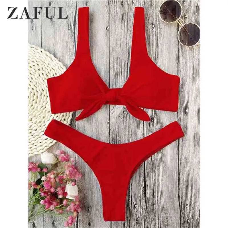 Zaful Two-piece swimsuit, red