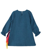 Children's dress with Unicorn applique, Denokids