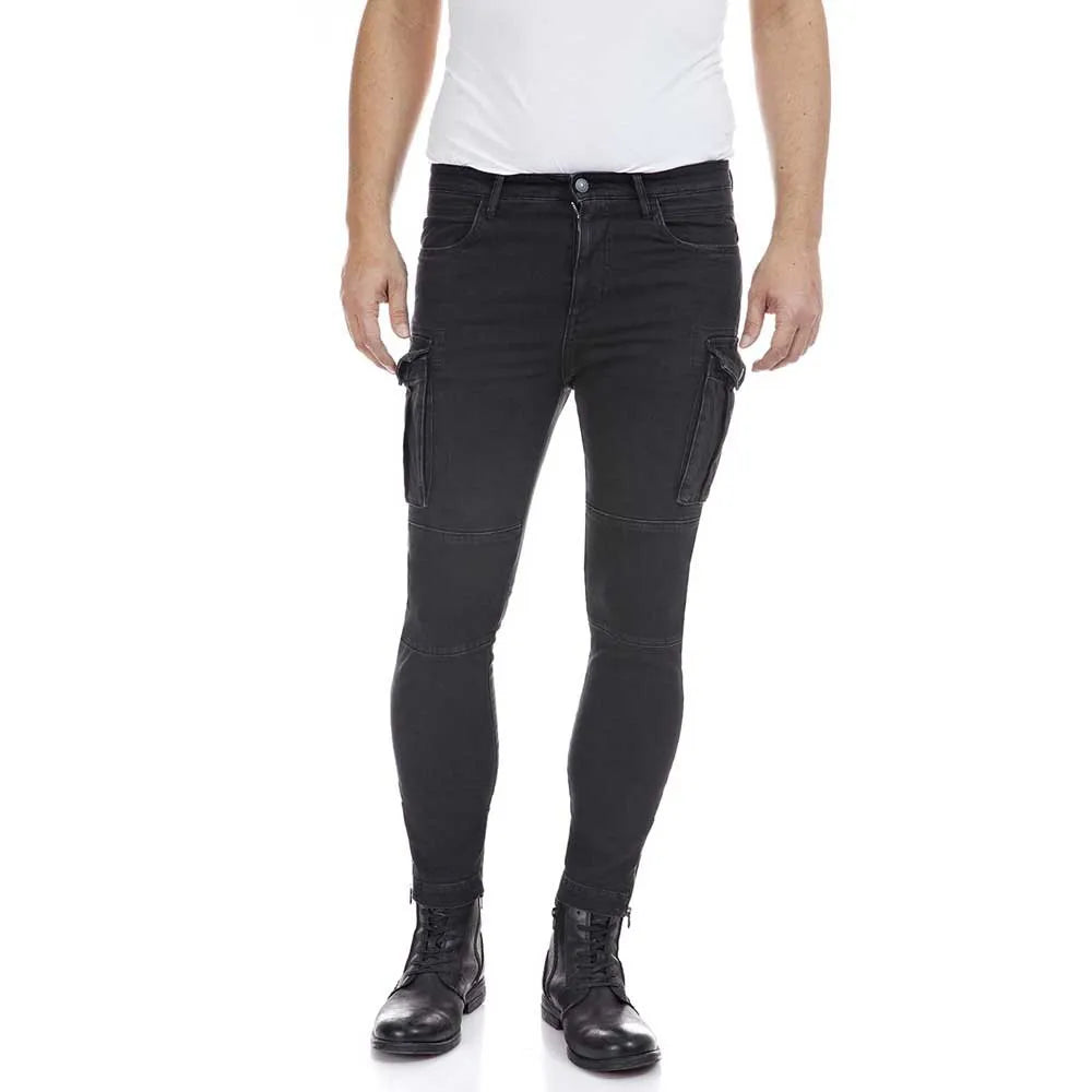 Men's trousers Replay – Black Power Stretch Denim