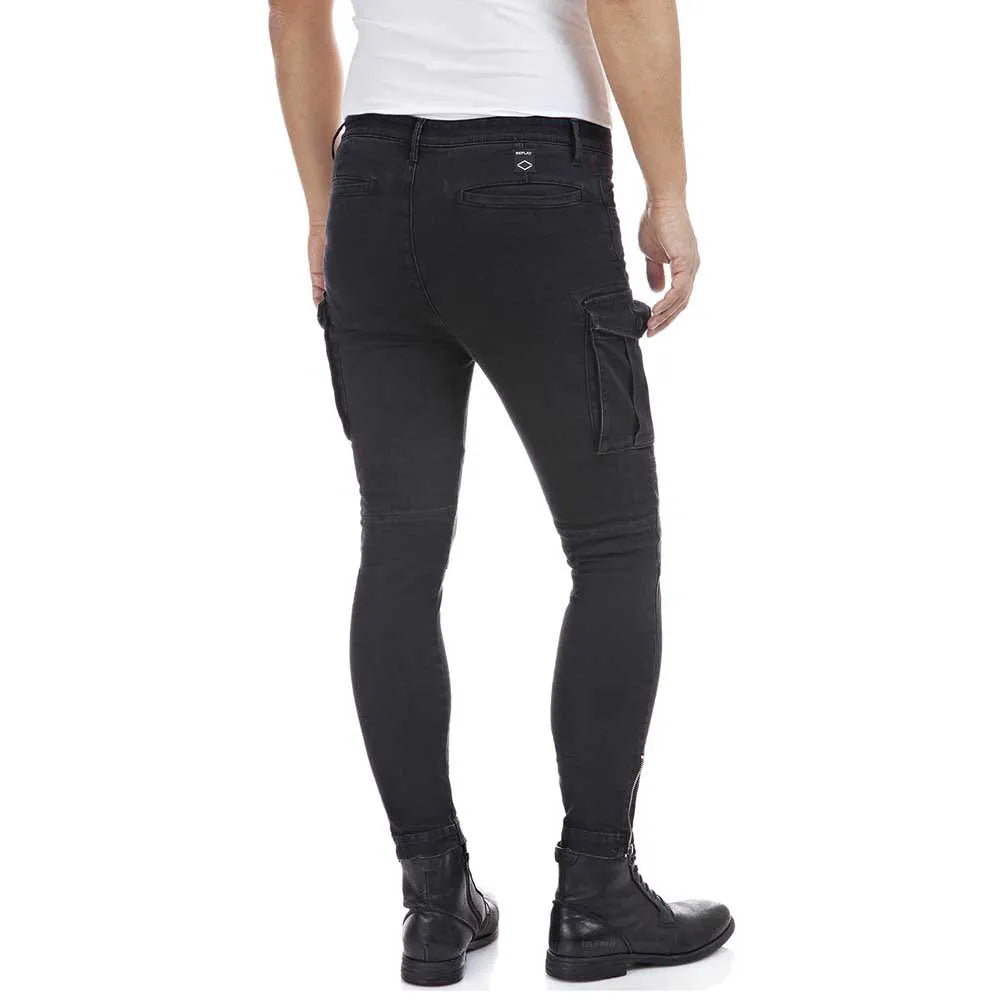 Men's trousers Replay – Black Power Stretch Denim