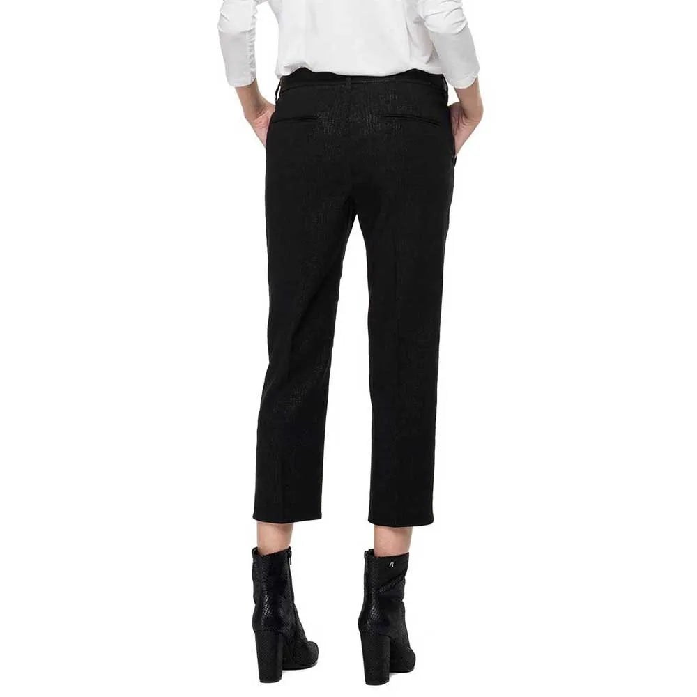 Replay women's trousers with glitter effect, black