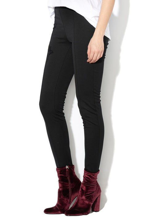 Women's sporty-elegant pants Desigual Abril, black