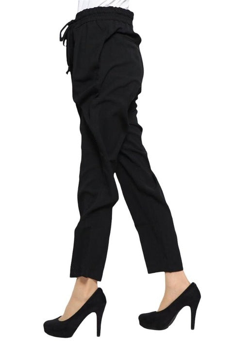 Women's sports pants with floral print Desigual, black