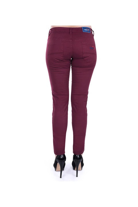 Giorgio di Mare women's cotton jeans, Bordeaux