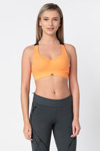 Adidas Climachill Дамски спортен сутиен, оранжев