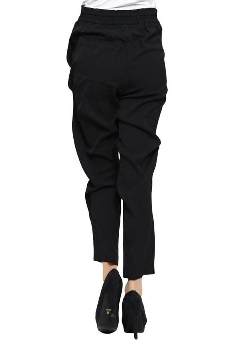 Women's sports pants with floral print Desigual, black