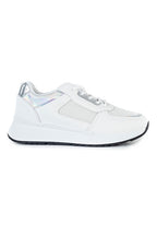 Sneakers with holographic details MUSK, white