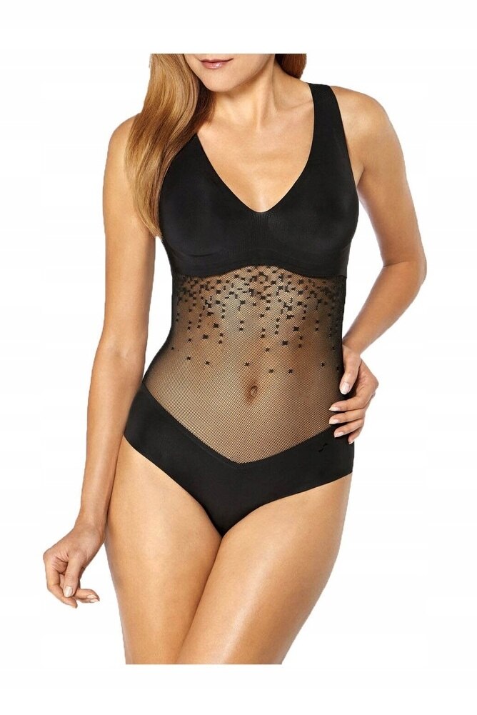 Women's seamless shaping bodysuit Sloggi S ZF Signature, black