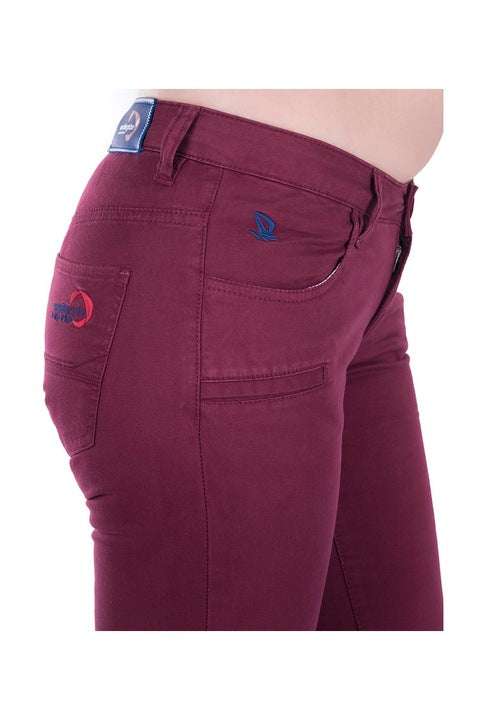 Giorgio di Mare women's cotton jeans, Bordeaux