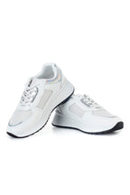 Sneakers with holographic details MUSK, white