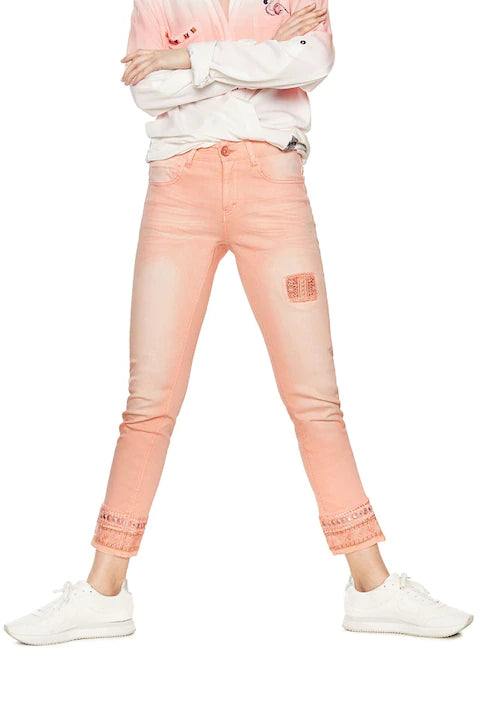 Cry Baby Denim Desigual Women's cotton jeans, orange