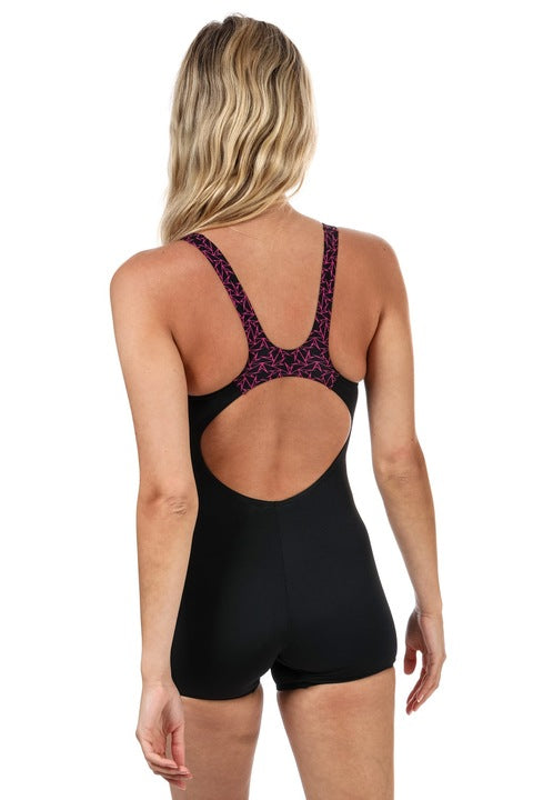 Speedo Hexagonal Tech Medalist Women's One-Piece Swimsuit