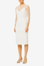 Ivy &amp; Oak Formal dress with lace, white 