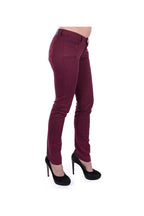 Giorgio di Mare women's cotton jeans, Bordeaux