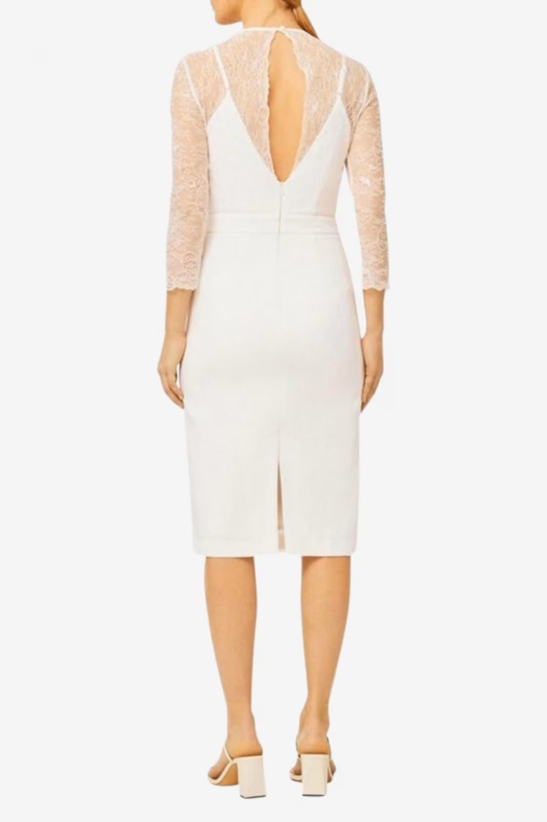 Ivy &amp; Oak Formal dress with lace, white 