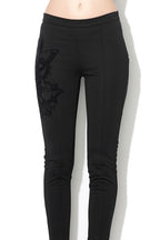 Women's sporty-elegant pants Desigual Abril, black