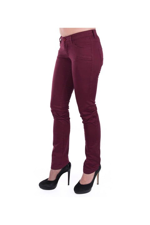 Giorgio di Mare women's cotton jeans, Bordeaux
