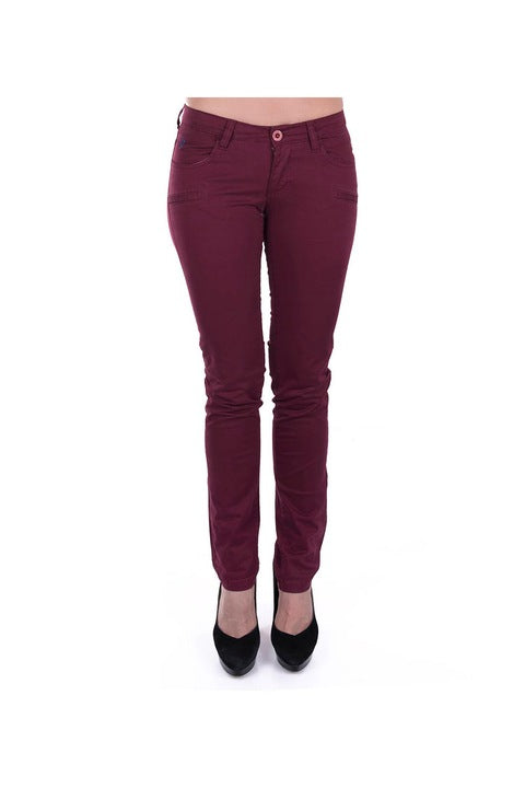 Giorgio di Mare women's cotton jeans, Bordeaux