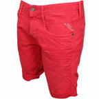 Men's denim Bermuda shorts Replay, red