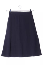 Desigual Women's knitted skirt, dark blue with floral print