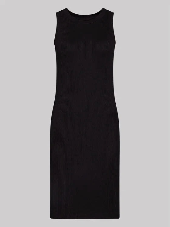 Taifun Women's short straight dress, black