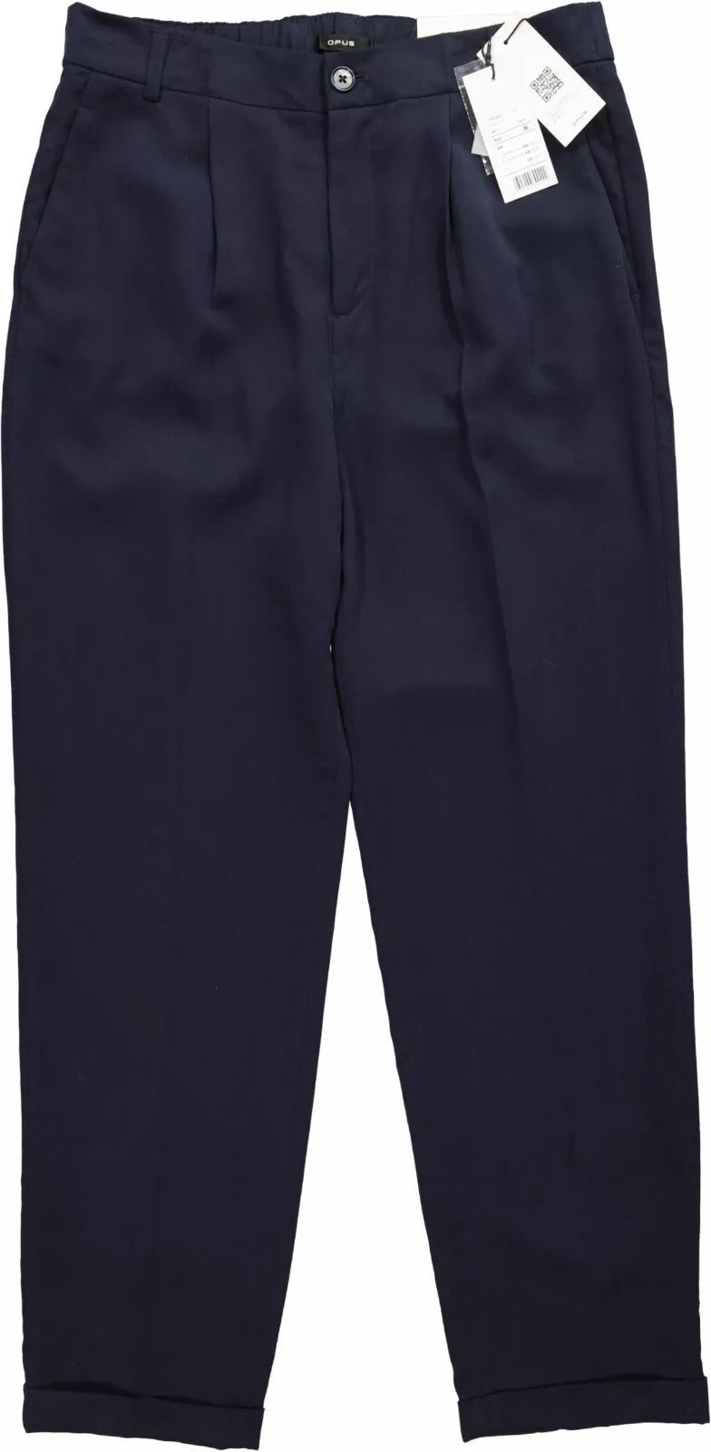 Women's trousers OPUS "Majoola", navy blue