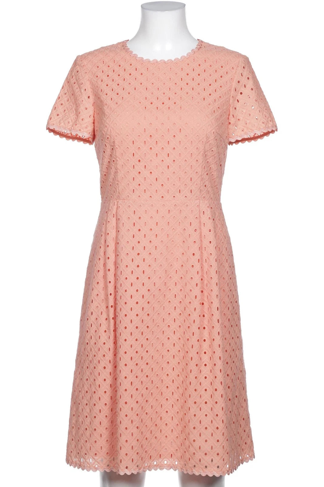 Escada Women's cotton dress with embroidery, peach color