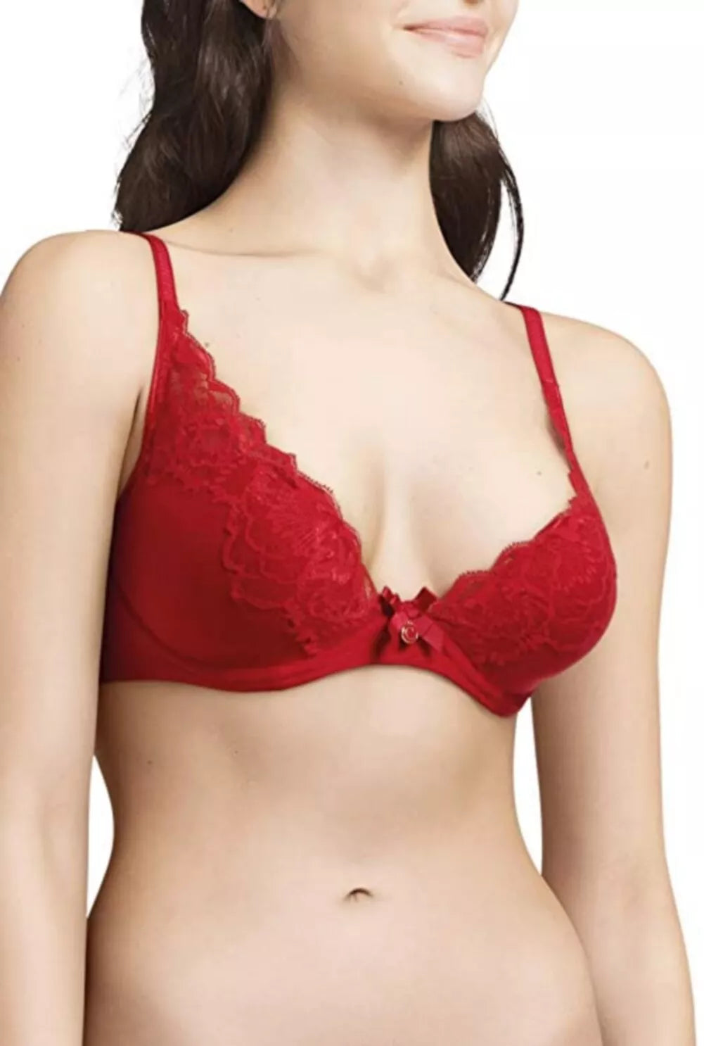 Сутиен с банели Chantelle Orangerie, червен