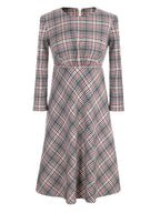 Apart Dress, cut below the bust line, plaid