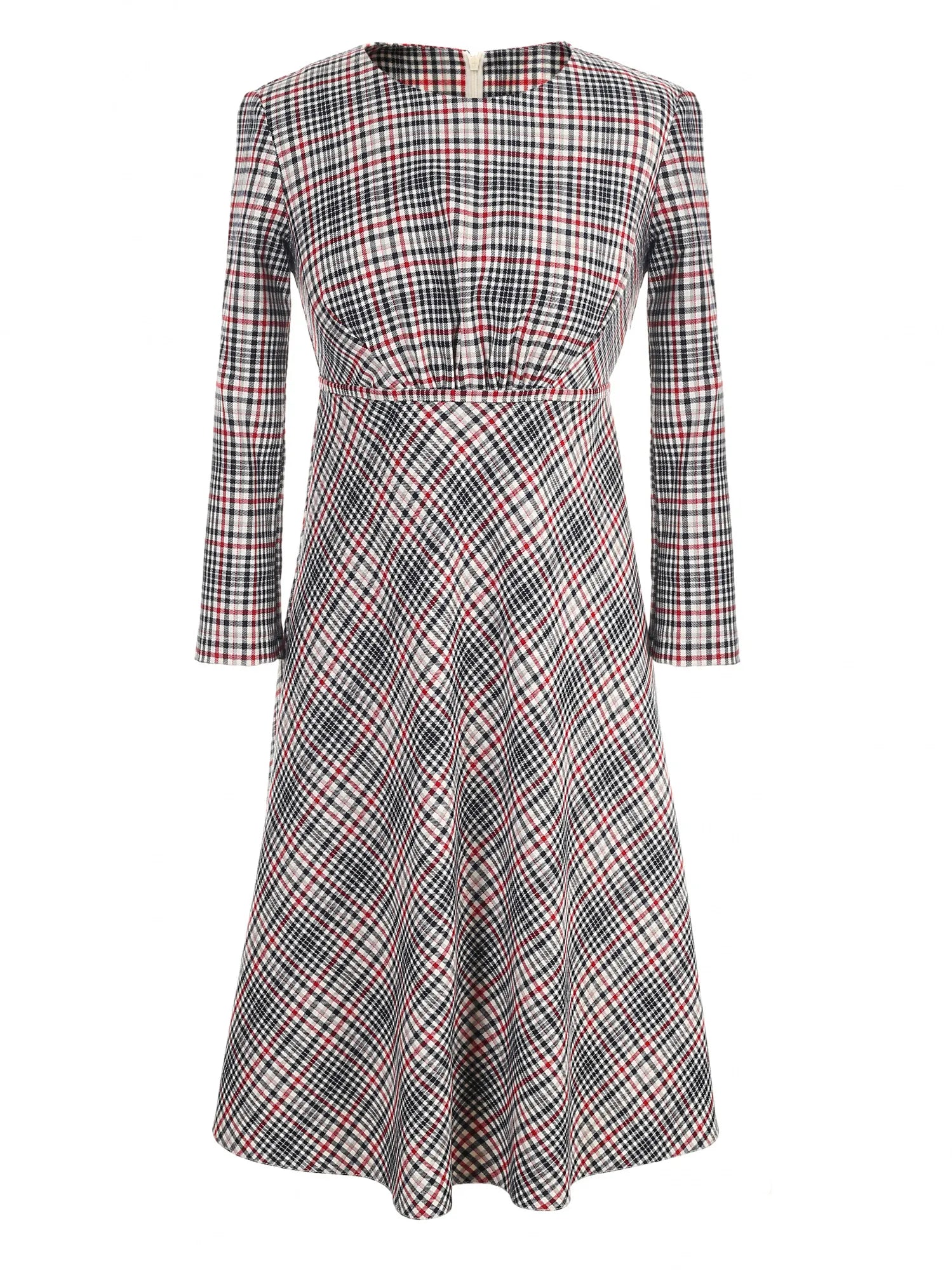 Apart Dress, cut below the bust line, plaid