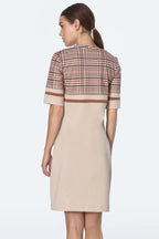 Nife Women's casual dress, beige